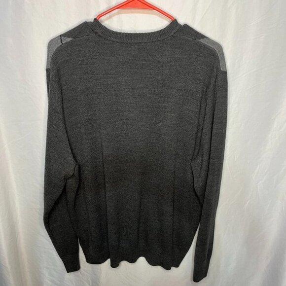 Dockers Argyle Crewneck Sweater – Size XL – 100% Acrylic – Gray/Charcoal - Picture 4 of 6